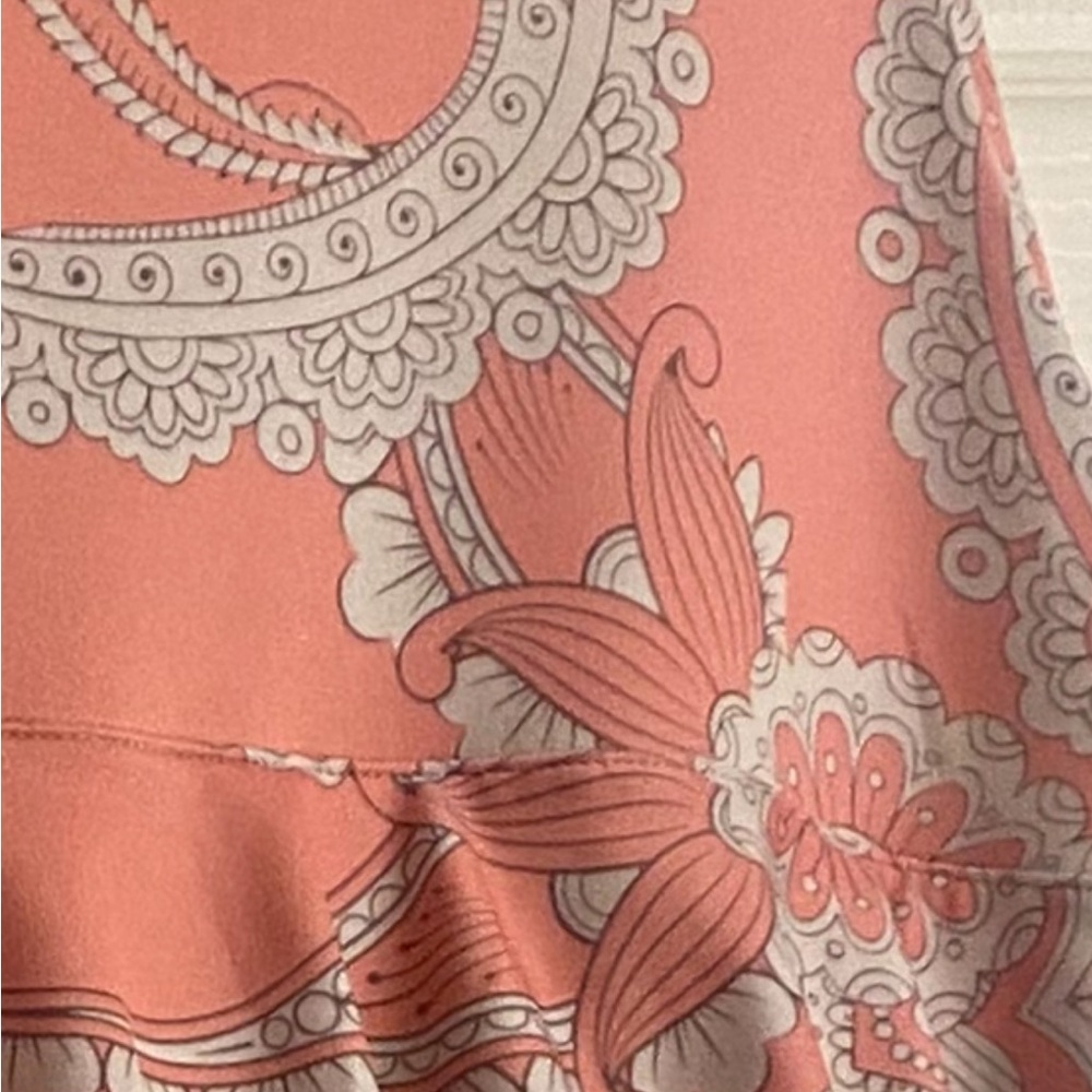 Bay Isle Home Pink Ruffled Tiered Sheath Mini Dress - Picture 3 of 3